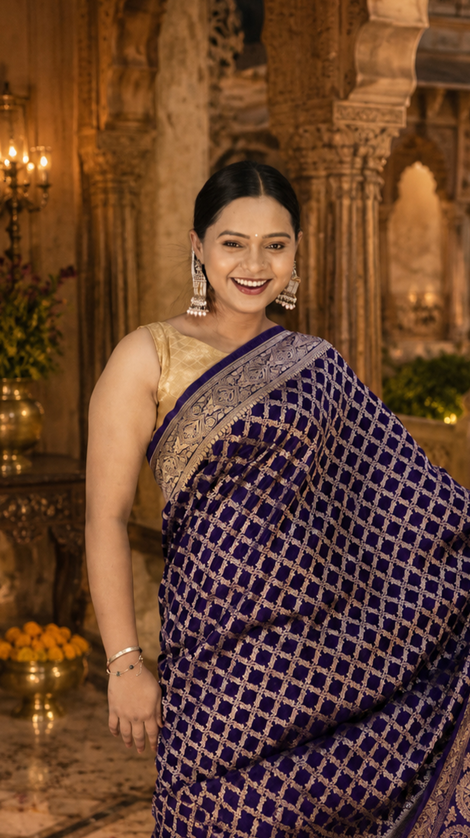 Midnight Royale Banarasi Saree