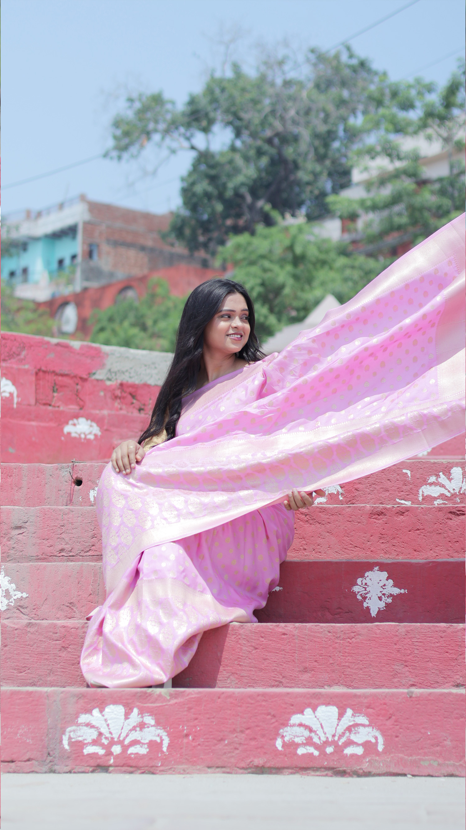 Rosé Royale Banarasi Silk Saree
