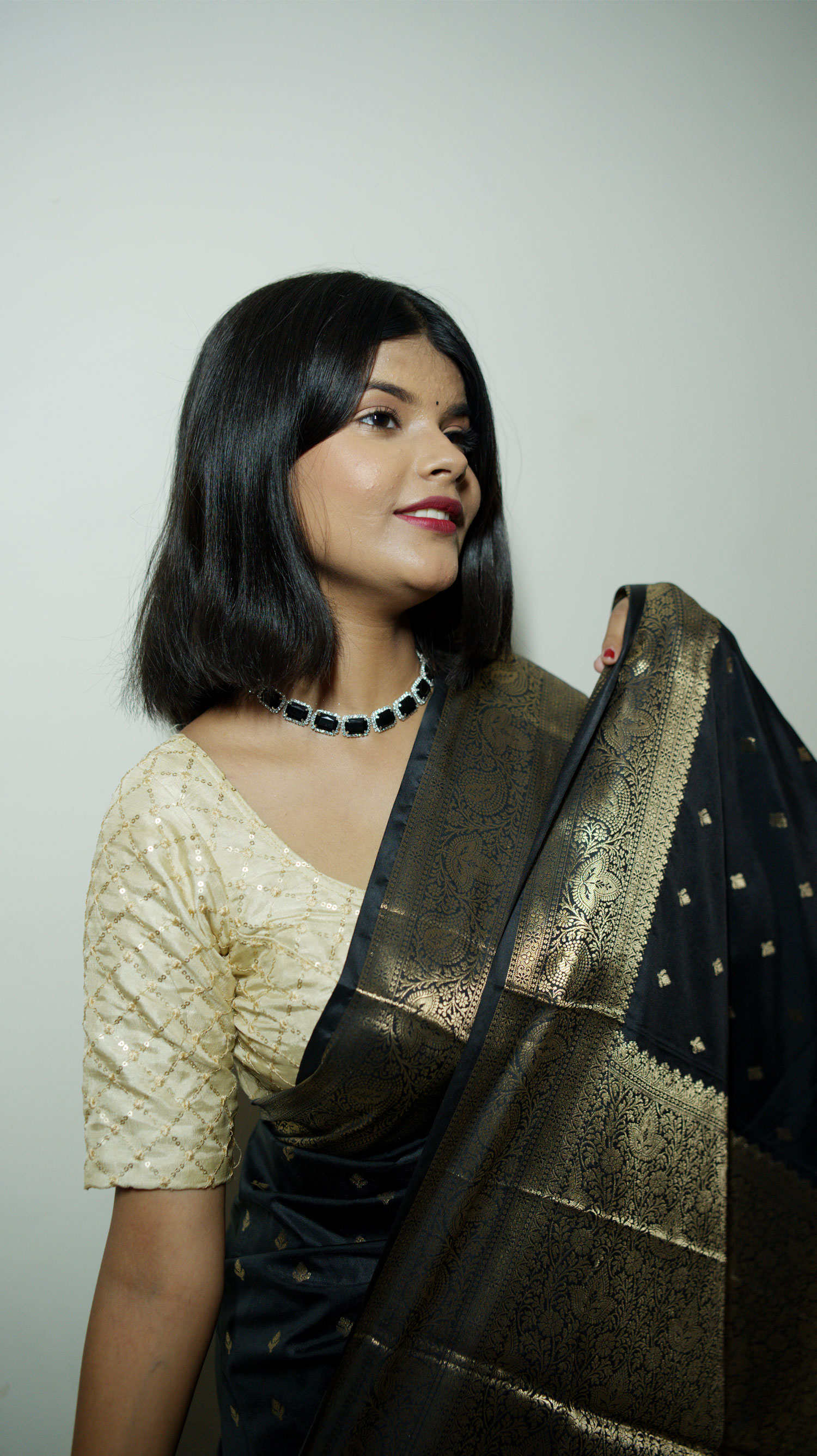 Kaali Riwaayat Banarasi Saree